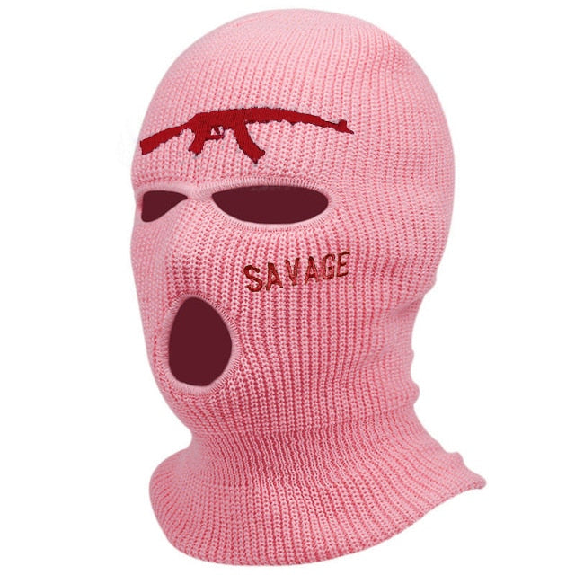 Cagoule Rose Savage AK-47 3 trous