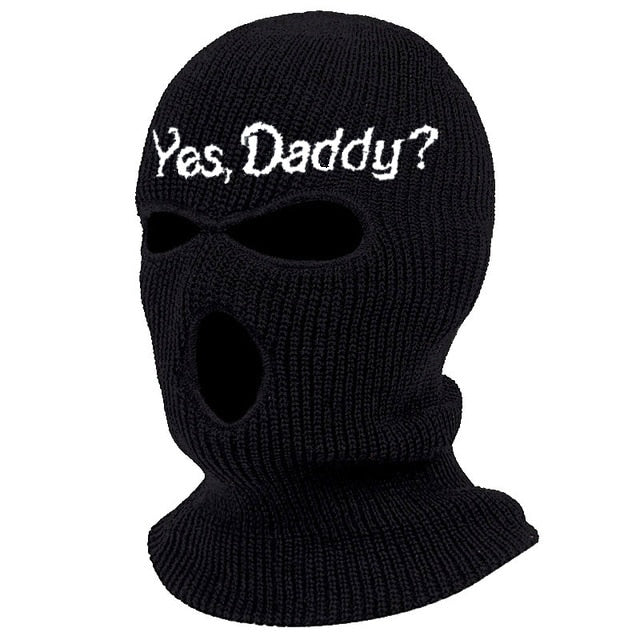 Cagoule Noir Yes Daddy 3 trous