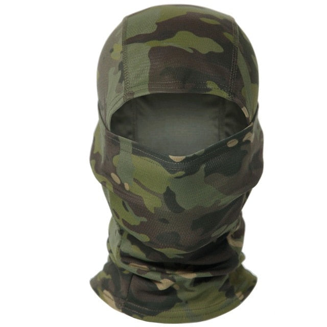 Cagoule Militaire Airsoft Camouflage Noir – Full Cagoule