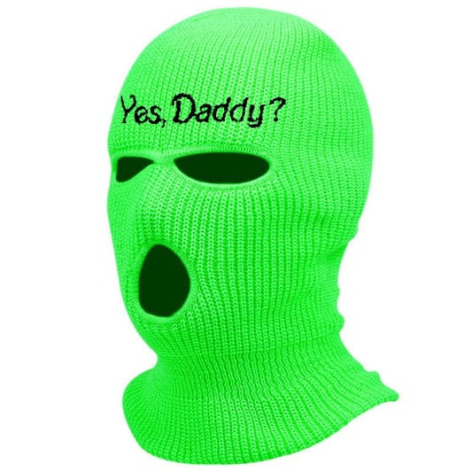 Cagoule Vert Fluo Yes Daddy 3 trous 